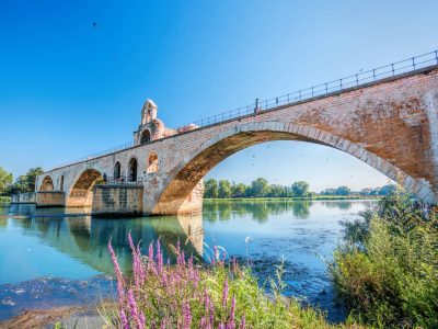 Avignon old bridge in Provence, France